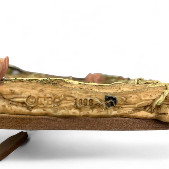 Frogmorton and Tad Frog Picture Frame 4X6 Resin Fly Fishing Dad & Son Boyds Bear - Picture 8 of 11